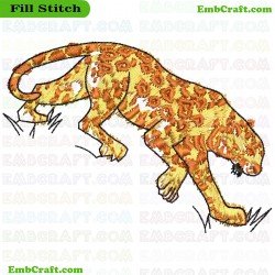 Tiger Embroidery Design 8