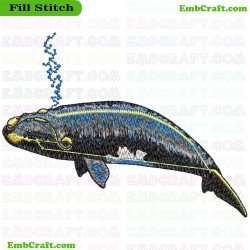 Tuna Fish Embroidery Design 43