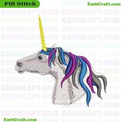 Unicorn Embroidery Design 13