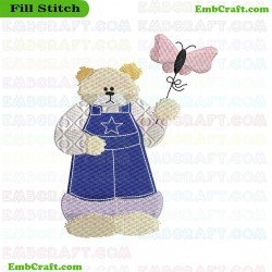 Unique Bear Embroidery Design 2