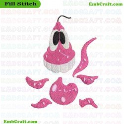 Vibrantly Colored Octopus Embroidery Design 166